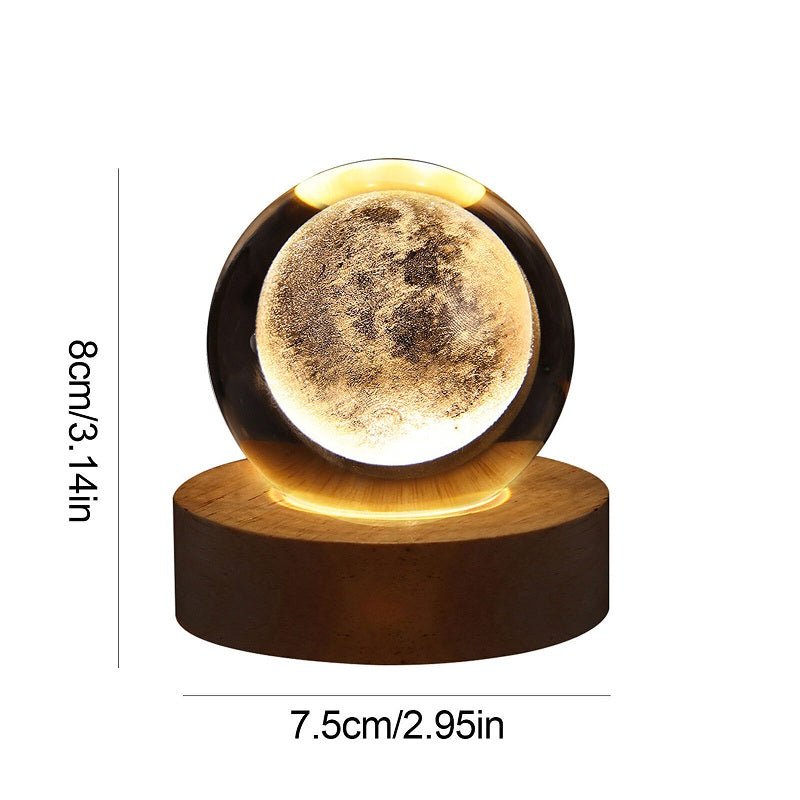 Crystal Radiance™ Night Light Desktop - Crisp & Cozy Style